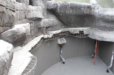 Refurbishing and waterproofing the “Arctic Ring” at Copenhagen Zoo